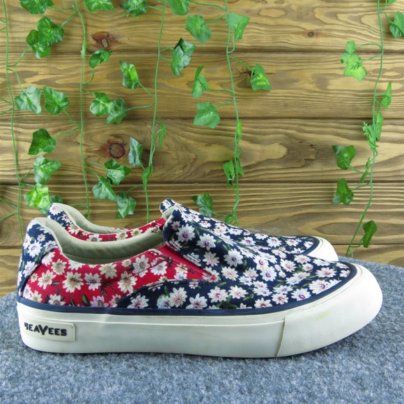 SeaVees Poplin Twil Women Slip-On Shoes Size 6 Medium Multicolor Fabric Slip On - Picture 4 of 10